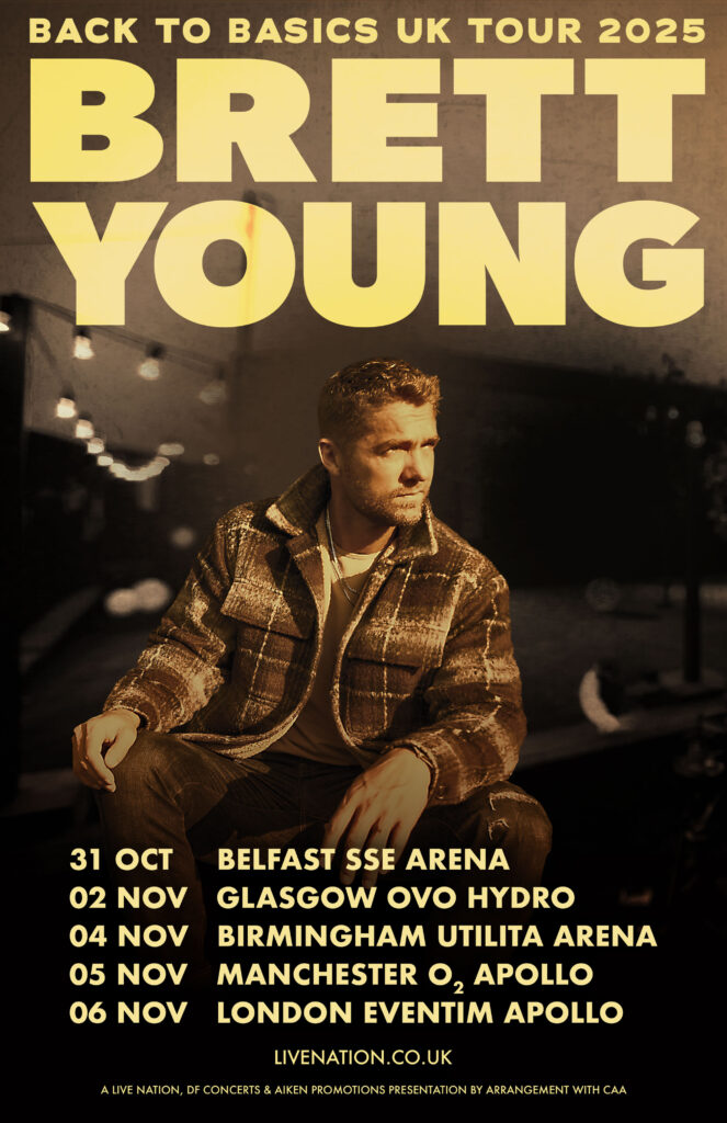 BRETT YOUNG ANNOUNCES THE BACK TO BASICS WORLD TOUR 2025