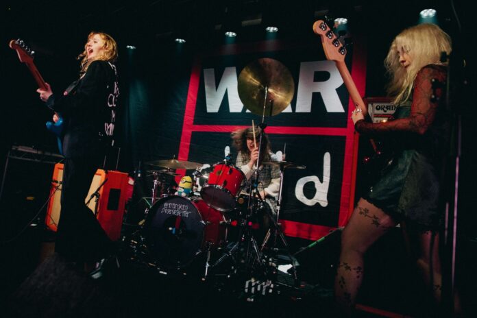 Lambrini Girls deliver a fiercely energetic performance for BRITs Week 26, delivered by DHL for War Child