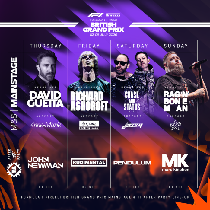 SILVERSTONE SETS THE STAGE FOR 2026 BRITISH GRAND PRIX WITH ALL-STAR MUSIC BILL